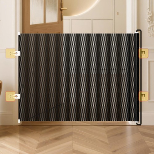Retractable pet dog gate mesh - retractable,