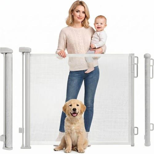 Retractable stair gate - retractable,