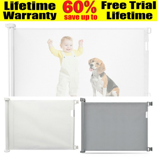 Retractable pet dog gate - retractable,