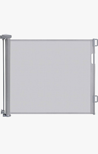 Grey retractable stair safety - retractable,