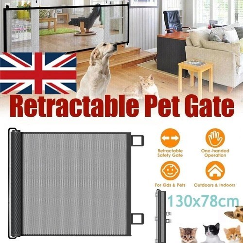 Retractable pet dog gate - dog,