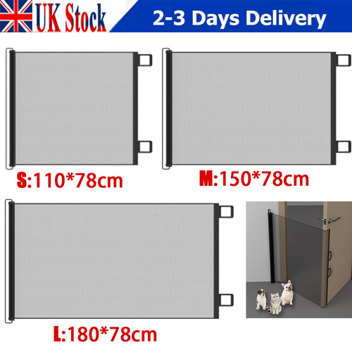 Retractable pet dog gate baby - dog,