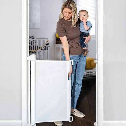 Dog gate retractable - retractable, baby