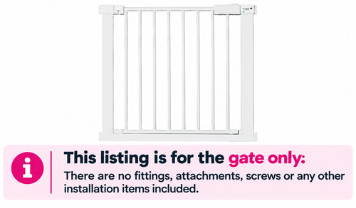 Cuggl stair gate - safety, white