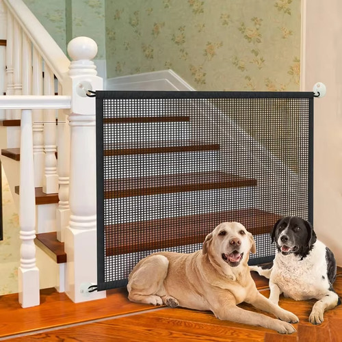 Magic dog gate mesh safety - dog,